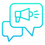 Chat Megaphone Icon | Marodyne LiV